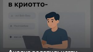 Абстрактная иллюстрация с графиками и цифровыми символами для анализа волатильности в крипто-слотах от Allegheny Distributing